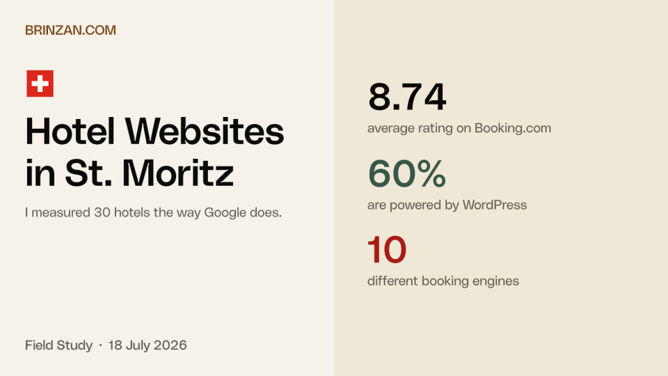 Hotel Websites in St. Moritz (Switzerland) Cover